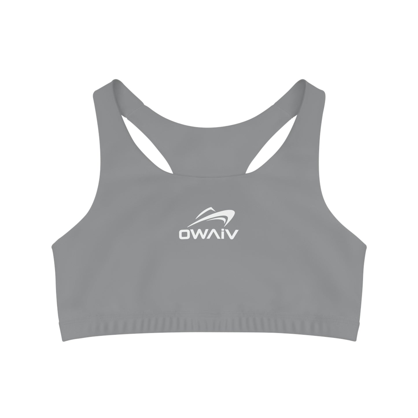 The Seamless Grey Nautical Chic Sports Bra