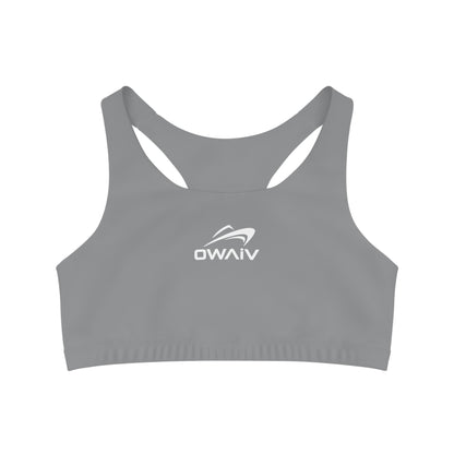 The Seamless Grey Nautical Chic Sports Bra